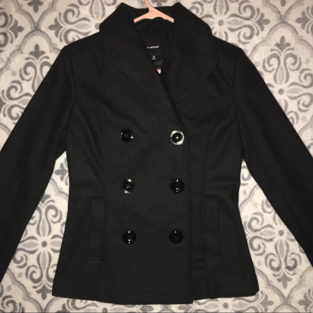 Women’s Black Pea Coat